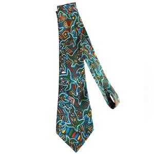 RARE men Yijan Australian sea turtle print necktie